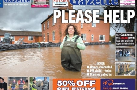 Newsquest owner donates £10,000 to Somerset flood victims